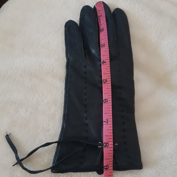 Pario Women's Vintage Genuine Leather Gloves with Lining Size8 - Picture 3 of 13